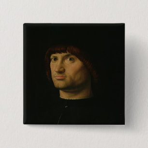 Chapa Cuadrada Retrato de un hombre, o el Condottiere, 1475