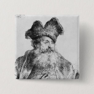 Chapa Cuadrada Retrato de un viejo hombre