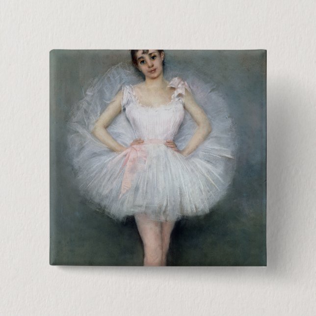 Chapa Cuadrada Retrato de una bailarina joven (Anverso)