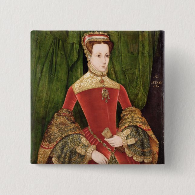 Chapa Cuadrada Retrato de una mujer, envejecido 16, previamente (Anverso)