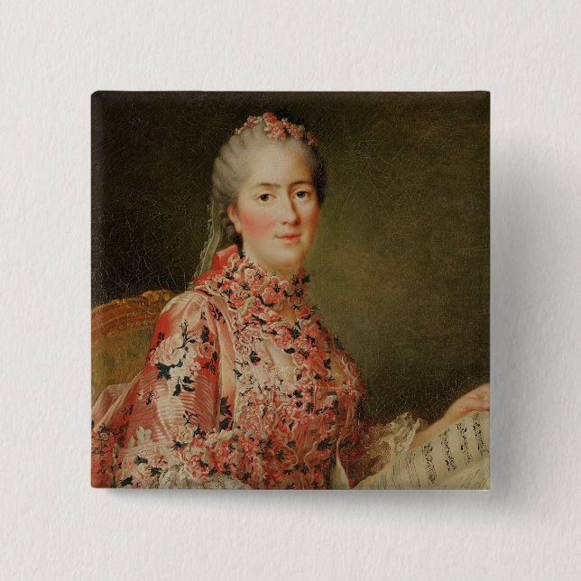 Chapa Cuadrada Retrato de Victoire de Francia (Anverso)