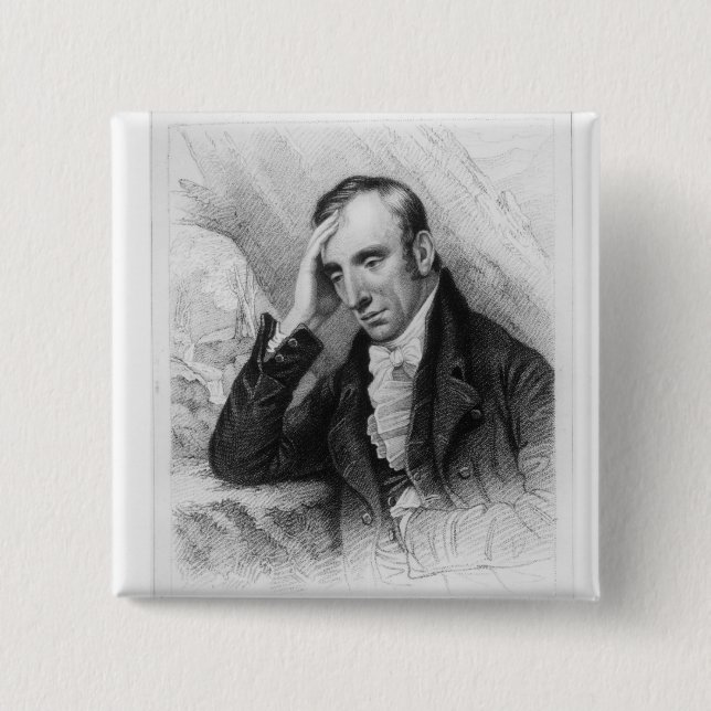 Chapa Cuadrada Retrato de William Wordsworth (Anverso)
