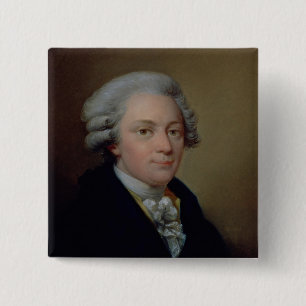 Chapa Cuadrada Retrato de Wolfgang Amadeus Mozart
