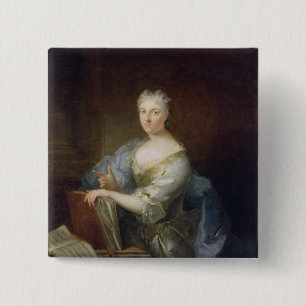 Chapa Cuadrada Retrato del cantante Marie-Louise Desmatins