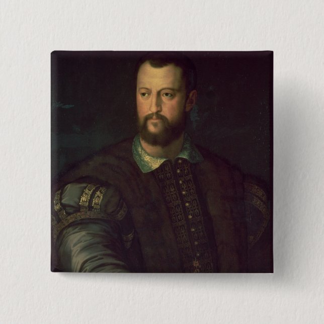 Chapa Cuadrada Retrato del de Medici 1559 de Cosimo I (Anverso)