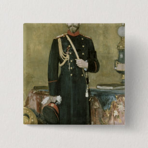 Chapa Cuadrada Retrato del emperador Nicolás II 1895