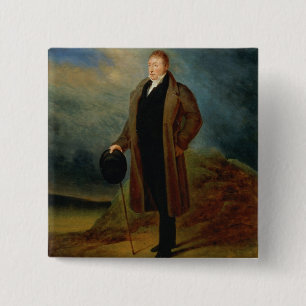 Chapa Cuadrada Retrato del La general Fayette en vestido civil,