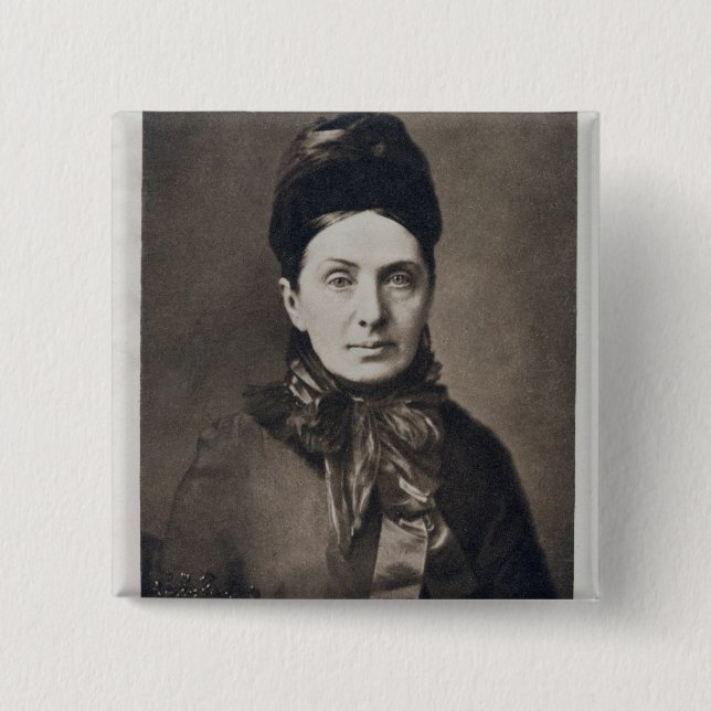 Chapa Cuadrada Retrato del obispo del pájaro de Isabel (Anverso)