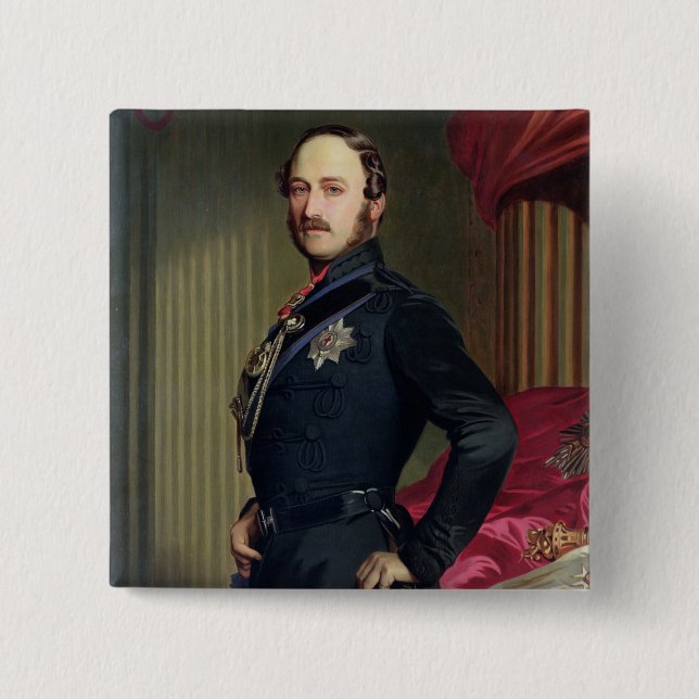 Chapa Cuadrada Retrato del Príncipe Alberto (1819-61) 1859 (Anverso)