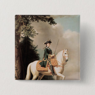 Chapa Cuadrada Retrato ecuestre de Catherine II