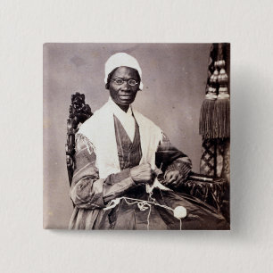 Chapa Cuadrada Retrato vintage de Sojourner Truth