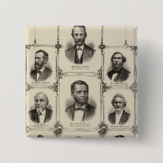 Chapa Cuadrada Retratos de Addison Daniels, RD Stephens