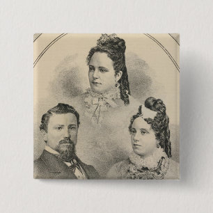 Chapa Cuadrada Retratos de la familia Curtiss & Todd