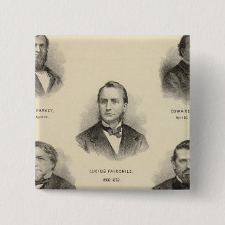 Chapa Cuadrada Retratos de los gobernadores de Wisconsin Louis P 