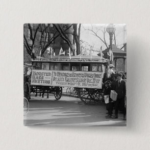 Chapa Cuadrada Reunión del sufragio, 1919