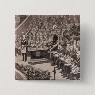 Chapa Cuadrada Reunión masónica magnífica en el Albert real