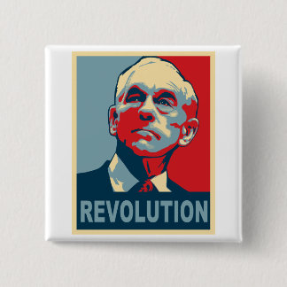 Chapa Cuadrada Revolución de Ron Paul