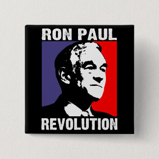 Chapa Cuadrada Revolución de Ron Paul