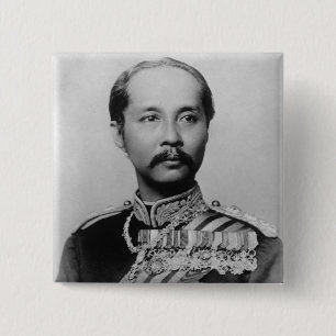 Chapa Cuadrada Rey Chulalongkorn Rama V de Tailandia