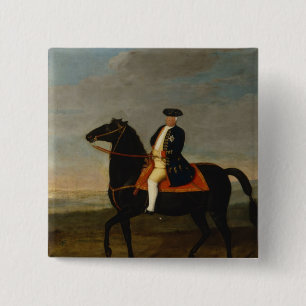 Chapa Cuadrada Rey Frederick Guillermo I a caballo