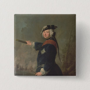 Chapa Cuadrada Rey Frederick II el grande de Prusia 1746