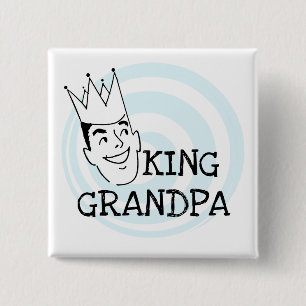 Chapa Cuadrada Rey Grandpa T-shirts y regalos