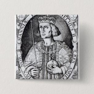 Chapa Cuadrada Rey Guillermo II de Inglaterra, 1618