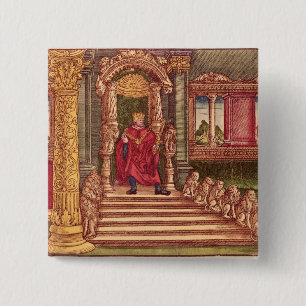 Chapa Cuadrada Rey Solomon en su trono, 1ra edición