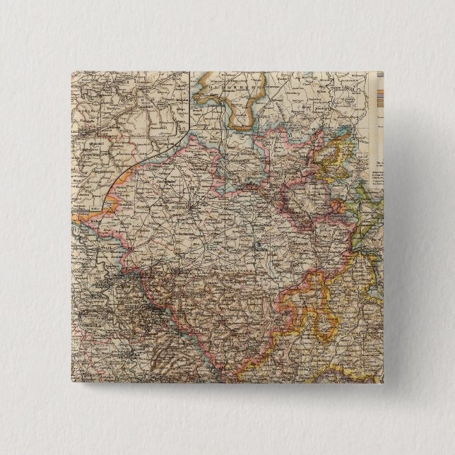 Chapa Cuadrada Rhenish Prusia, Westfalia, Hesse Nassau (Anverso)