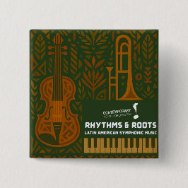 Chapa Cuadrada Rhythms & Roots Button