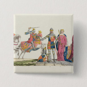 Chapa Cuadrada Richard el Lionheart, Juan de flaco, Edward III,