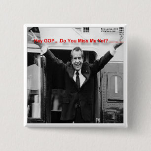 Chapa Cuadrada Richard Nixon "¿Me Extrañas Ya?" Regalos y Camiset