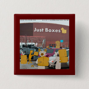 Chapa Cuadrada Rick London Big Box Stores Para Cats Comic