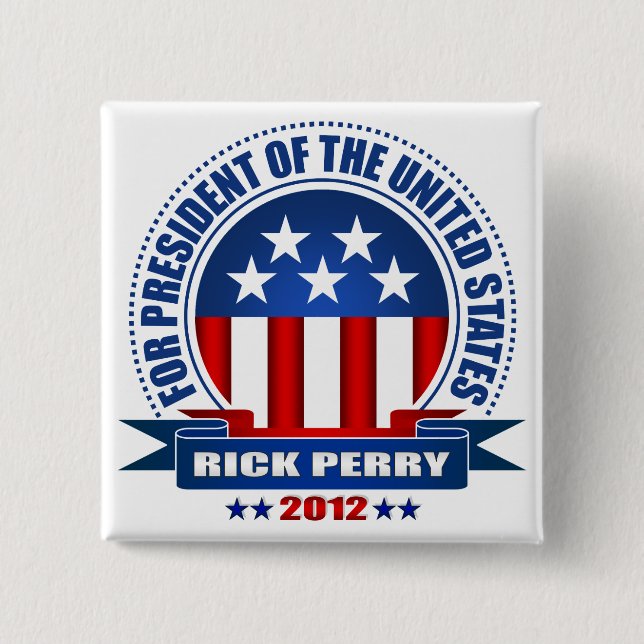 Chapa Cuadrada Rick Perry (Anverso)