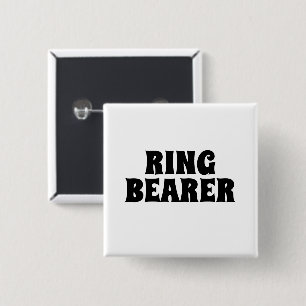 Chapa Cuadrada Ringbearer Elegant Classy Boda Gift Favins