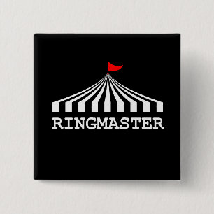 Chapa Cuadrada Ringmaster - Circus Showman Ringmaster