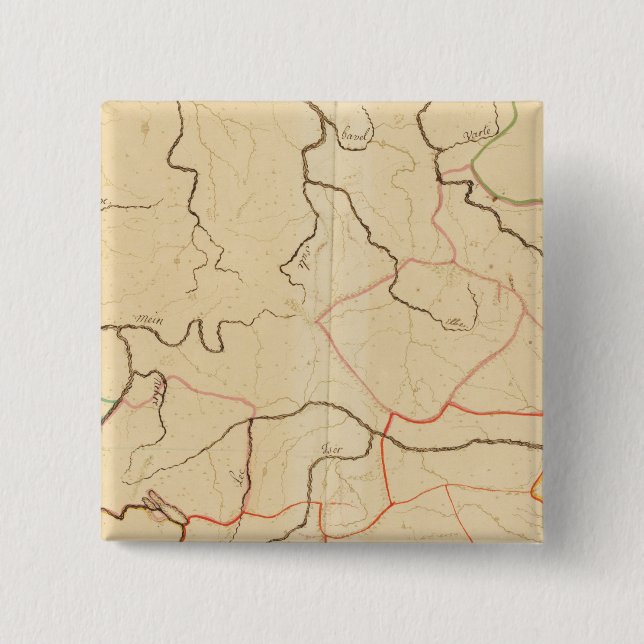 Chapa Cuadrada Ríos alemanes 2 (Anverso)