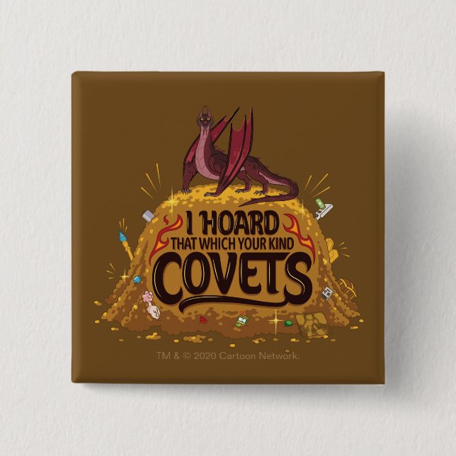 Chapa Cuadrada RIQUEZA Y MORTY™| Hoard de Balthromaw (Anverso)