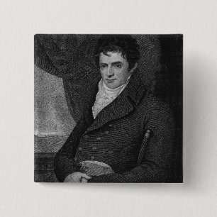 Chapa Cuadrada Robert Fulton (1765-1815), grabado por el parque