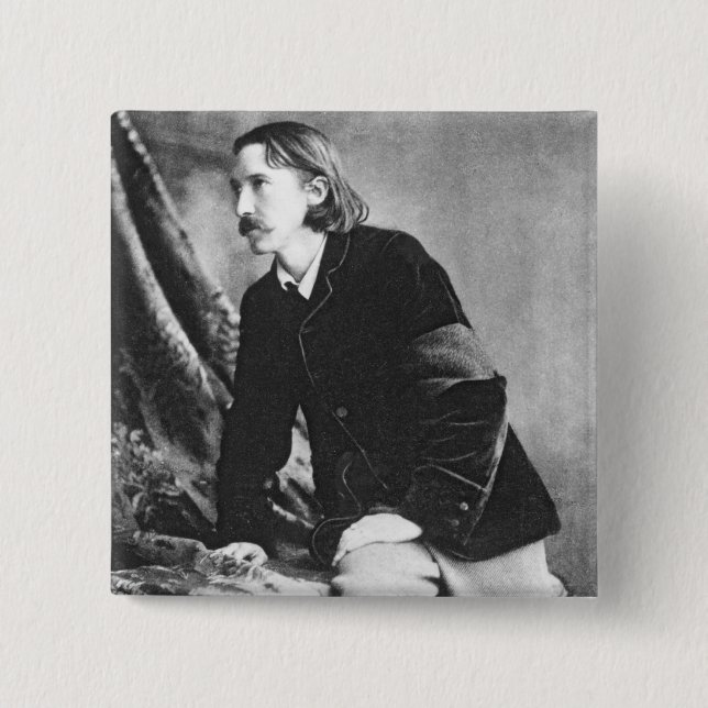 Chapa Cuadrada Robert Louis Stevenson (Anverso)