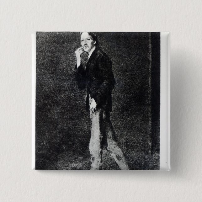 Chapa Cuadrada Robert Louis Stevenson (Anverso)