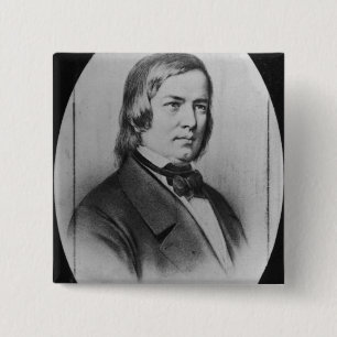 Chapa Cuadrada Robert Schumann grabó de una fotografía