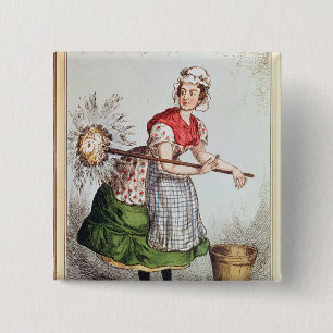 Chapa Cuadrada Robertena Peelena la criada de todo el trabajo