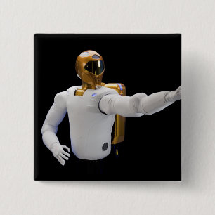 Chapa Cuadrada Robonaut 2, un astronauta hel 2 humanoide dexteros