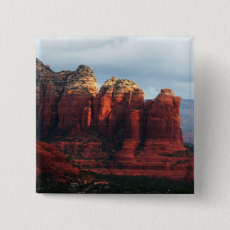 Chapa Cuadrada Roca de café nublado en Sedona Arizona