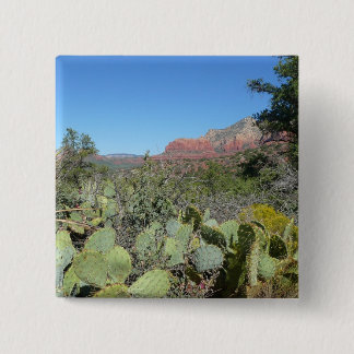 Chapa Cuadrada Rocas rojas y cactus I