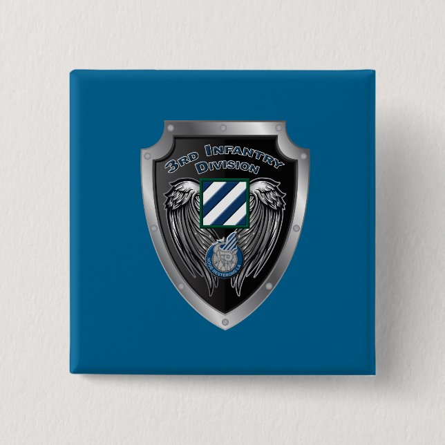 Chapa Cuadrada "Rock of the Marne" 3ª División de Infantería (Anverso)