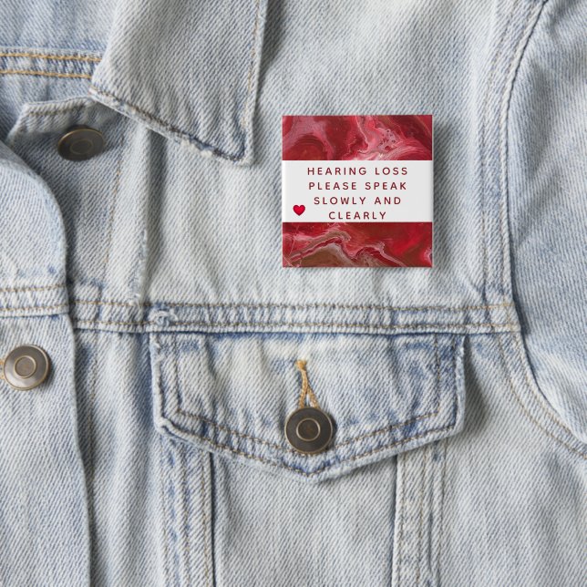 Chapa Cuadrada Rojo Cobre Resumen Pérdida de Audiencia Cardíaca 2 (In situ)