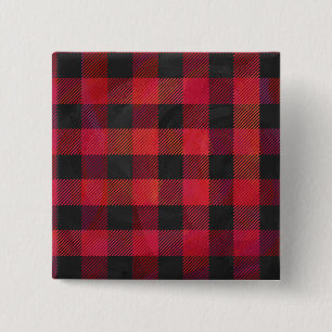 Chapa Cuadrada Rojo y negro trenzado