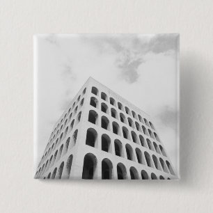 Chapa Cuadrada Roma Italia, EUR Palazzo del Lavoro